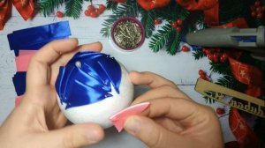 Игрушка на елку канзаши МК смотреть до конца