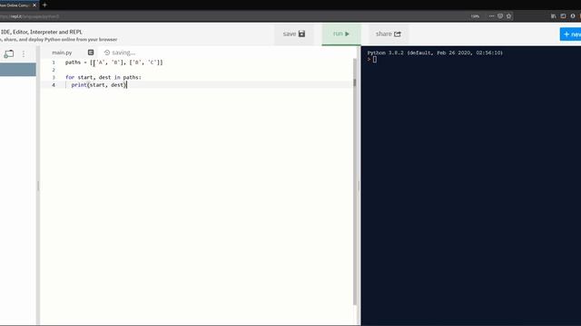 1436. Destination City | Practice Technical Interviews Python + Leetcode