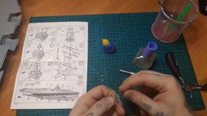 Пошаговая сборка модели от компании Revell, Nuclear Carrier U.S.S. ENTERPRISE 1_720. Часть 3.