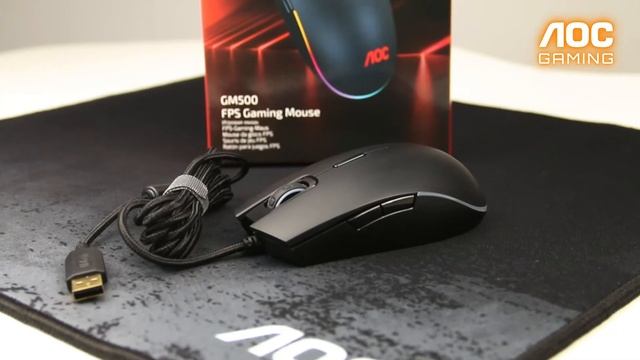 AOC GM500 обзор на геймерскую мышь  + геймерский коврик MM300L !