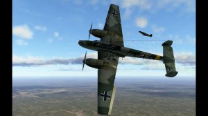 МиГ-3 против  Bf 110 E-2,  сбит двухмоторный истребитель