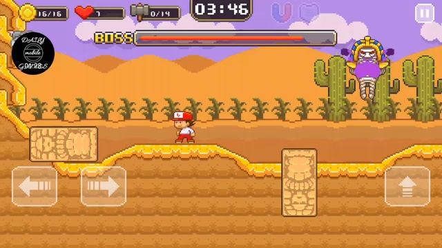 BOSS Fight | Super JIM Jump | Level #4-15 | Super MARIO like game смотреть онлайн