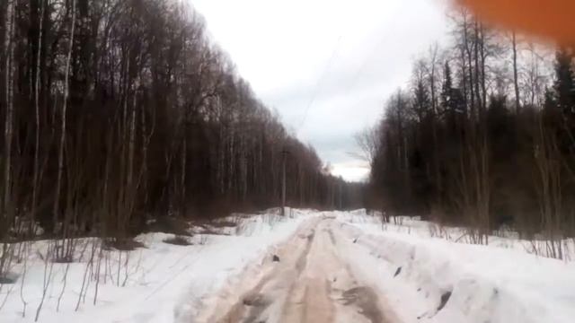 Дорога в сторону Лябово 11.04.2015 смотреть онлайн