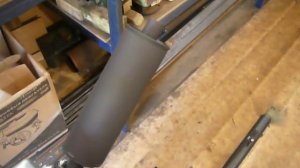 Прямоточный глушитель на болотоходе 7 л.с.