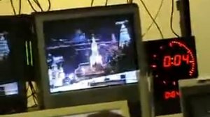 Смена логотипа Спорт-Россия-2 (съёмка из аппаратной, 01.01.2010)