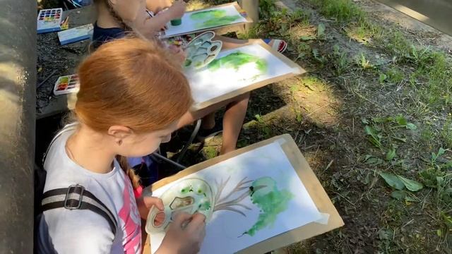 Пленэр в детской художественной школе «Империя Пикчер»