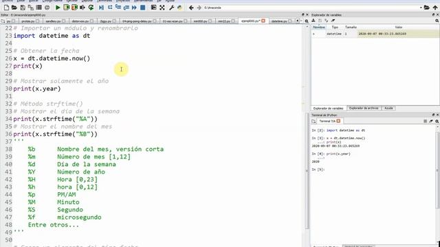 Lenguaje Python (Parte 020), Módulos (ejemplo uso de módulo datetime) смотреть онлайн