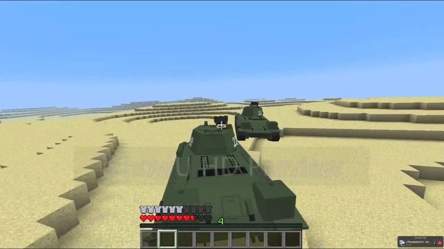 Minecraft Flans Mod Tank Battles 1.6.4 смотреть онлайн
