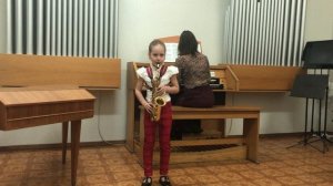 Бах. Сицилиана. Адучаева Анастасия саксофон-Донник Ольга орган