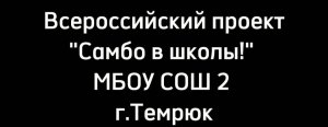 Рассказываем о реализации проекта "Самбо в школу" в МБОУ СОШ№2.