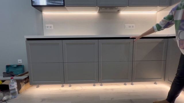 КУХНЯ -ГОСТИНАЯ I ЖК АКВАРЕЛЬ мебель на заказ Самара смотреть онлайн