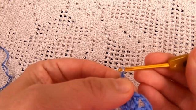 Прихватка из остатков пряжи крючком , вязание крючком , crochet beautiful pattern ( узор № 416) смотреть онлайн