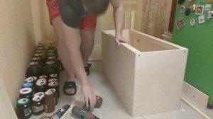 Деревянный Ящик из фанеры для банок часть 2