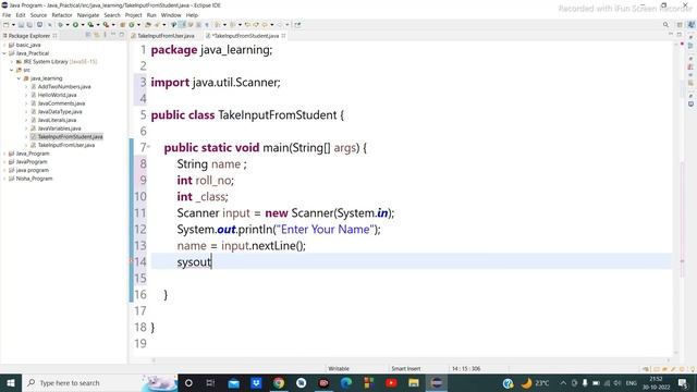 Core JAVA Tutorial: The Best Practice Example for input/output in java | Hindi