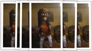 Ростовая  кукла Негритянка зажигает