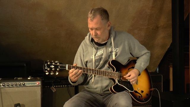 Left hand Gibson ES-335 TD Dot Reissue Memphis CS presented by Vintage Guitar Oldenburg lefthand смотреть онлайн