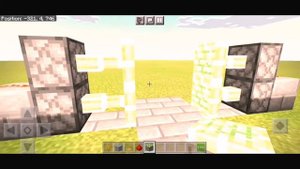 Механическая дверь 2х2 в Minecraft. Mechanical door 2x2 in Minecraft.