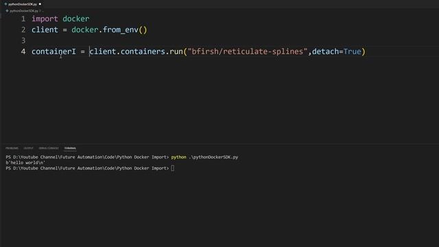 BUILD YOUR OWN DOCKER USING DOCKER SDK AND PYTHON || Docker SDK 101 смотреть онлайн
