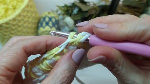 Вязание крючком из трикотажной пряжи. Красивая ?  корзинка крючком, быстрое вязание крючком