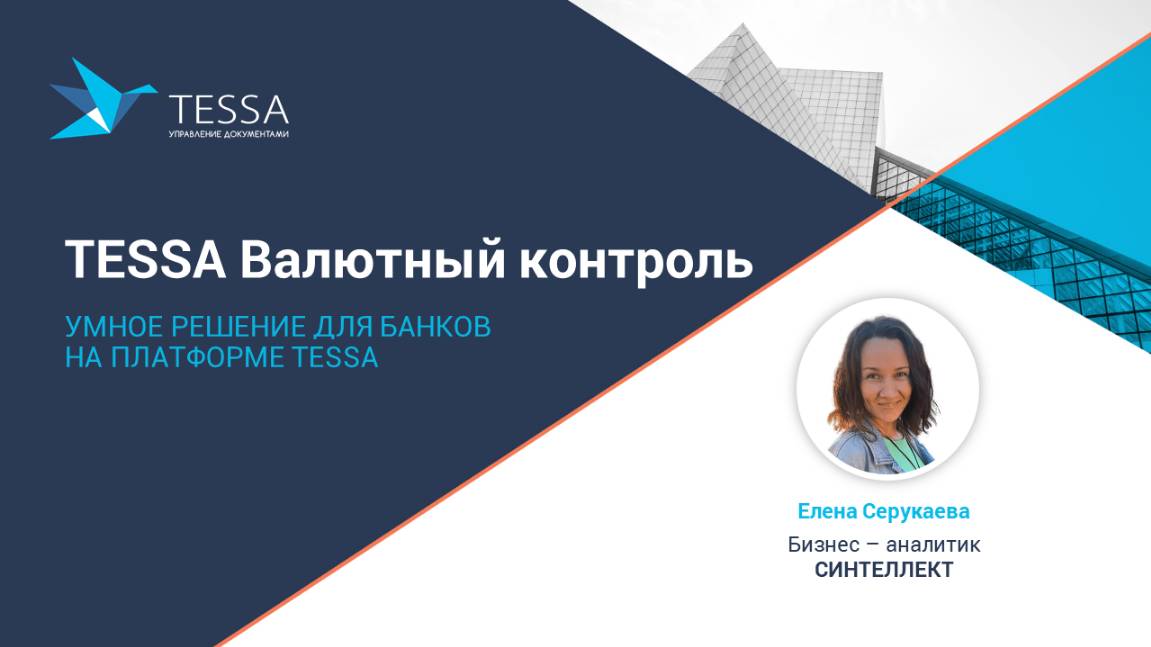 TESSA ВАЛЮТНЫЙ КОНТРОЛЬ