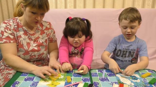 Мастер Класс! "Рисуем Пластилином" Картины пластилином для малышей Master Klass clay paint смотреть онлайн