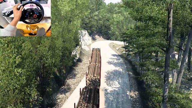 DAF XF 105 old truck Arctic Logs Triple Trailers Russian map euro truck simulator 2 mods | ets 2 смотреть онлайн