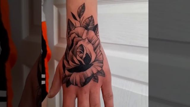 Татуировка роза на кисти. смотреть онлайн