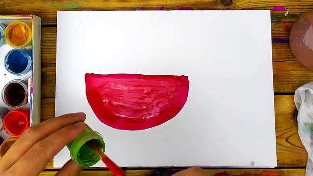Сочные фрукты - рисуем красками - РыбаКит папа рисует смотреть онлайн