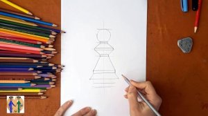 Как нарисовать пешку. Онлайн-школа рисования "Малевашки"