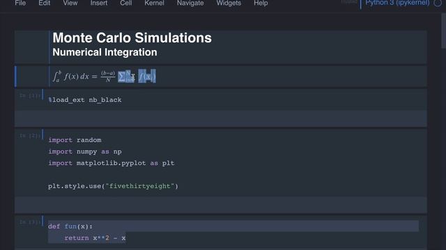 Monte Carlo Simulations - Numerical Integration смотреть онлайн