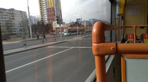 Троллейбус БКМ-321 борт. №2250 маршрут №24 в Минске (ПОЕЗДКА)