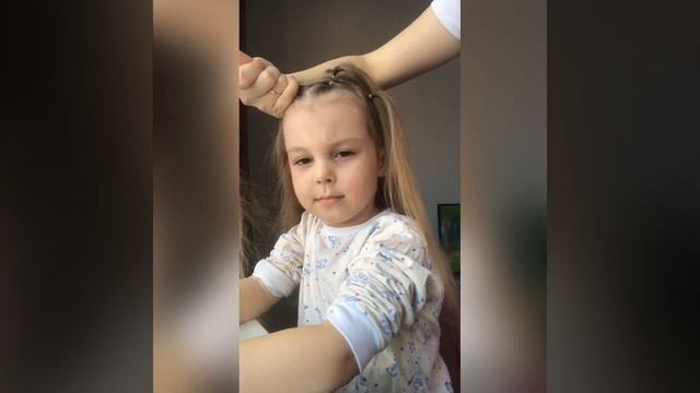 ПРОСТАЯ ПРИЧЁСКА в детский сад/наше первое видео/быстро и просто #прически#прическинакаждыйдень