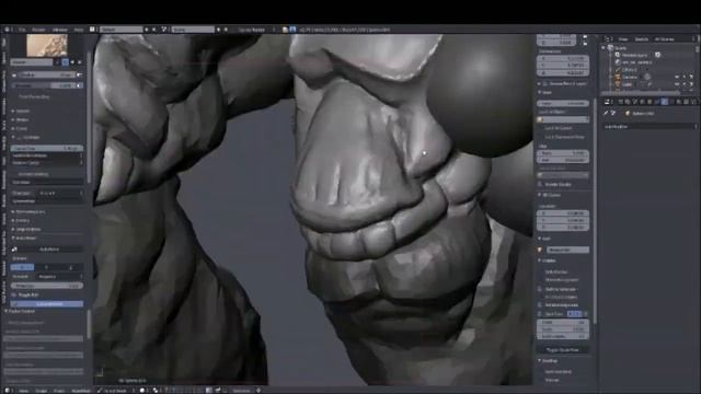 Blender Sculpting Timelapse