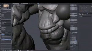 Blender sculpting timelapse