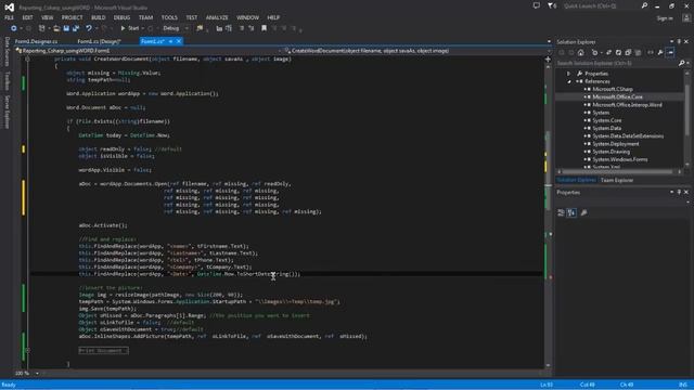 how to create [Report] using MS word Template with C# смотреть онлайн