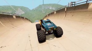 Zombie Monster Truck vs Big GTA5 Mega Ramps | Monster Truck High Jumps | Monster Jam Race