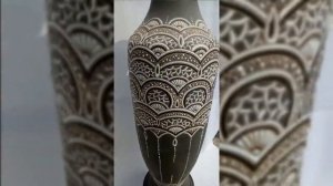 Напольная ваза Ахроматическая