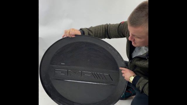 Carbon fiber AMG Brabus rear spare wheel plate cover for Mercedes Benz W463 G Class by Kubay Design