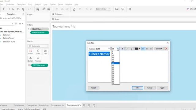 Tableau Dashboard | IPL Analysis (Part 1) | Start to End Build | Tableau Software @datatutorials1