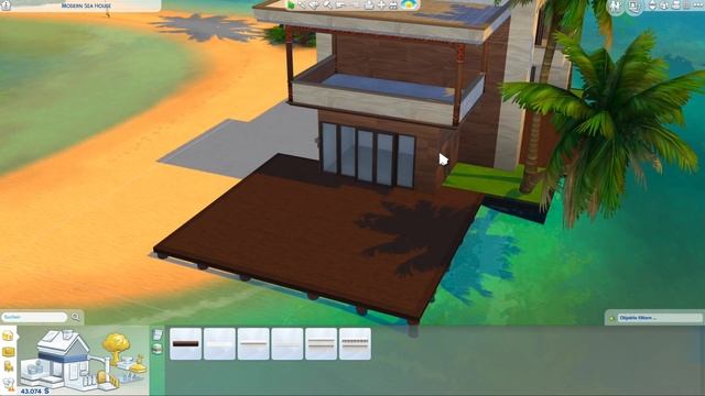 Modern Sea House #1 ? Die Sims 4 Inselleben Haus bauen | Grundriss (deutsch) смотреть онлайн