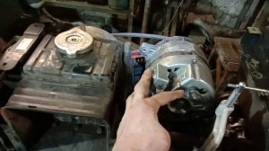 Установка генератора от москвича.