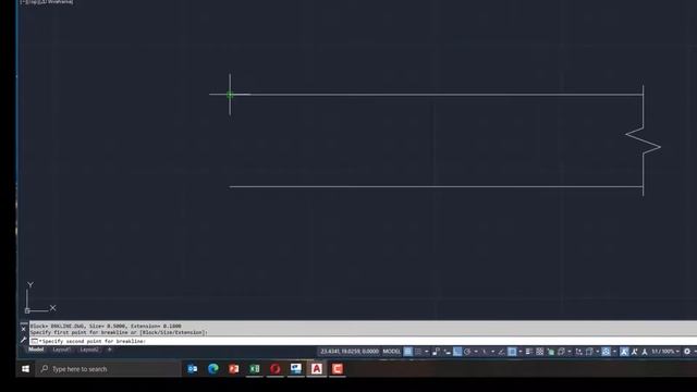 AUTOCAD 2020 - BREAK-LINE SYMBOL - HOW TO DRAW BREAK LINE SYMBOL смотреть онлайн