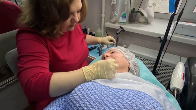 20.03.2023 г Татуаж у Елены Добариной/ Коррекция перманентного макияжа/ Татуаж век/ Татуаж губ