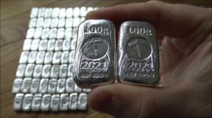 Silver For Sale Now!! | Ever Wondered What 17.5 Kilos of 100g Silver Bars Looks Like on Your Table?