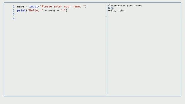 Python - Variables: Input and Output