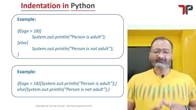 Indentation in Python | Python Basics | Python Tutorial for Beginners | Python Programming Language