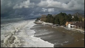 Лазаревское, ШТОРМ 27.11.2023 / black sea, storm, Russia 11/27/2023