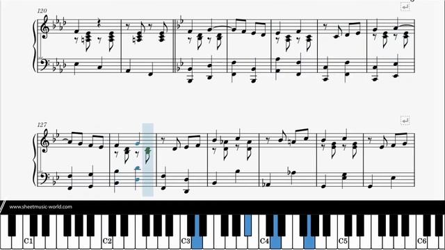 Paso doble XIX de Julio (c. 1917) - Miguel De Carvajal - Piano Cover (Sheets - Tutorial Piano score смотреть онлайн