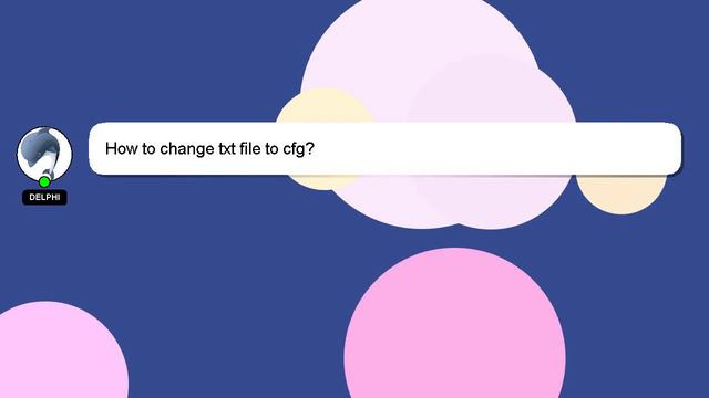 How to change txt file to cfg? смотреть онлайн