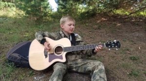 Dabro на  часах ноль ноль кавер на гитаре.